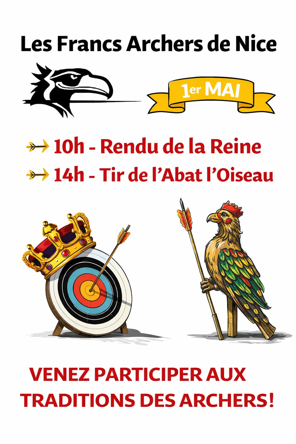 Rendu de la Reine et l'Abat oiseau